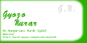 gyozo murar business card