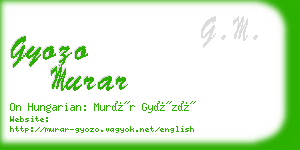 gyozo murar business card